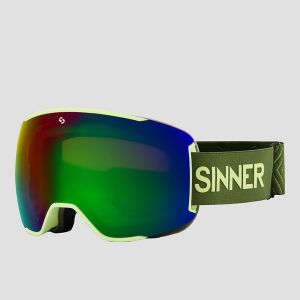 Prezzi Sinner snowflake matte green goggle full green mirror&pink