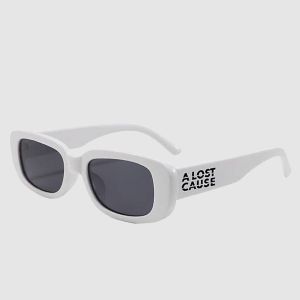 Prezzi A lost cause hype white sunglasses smoke