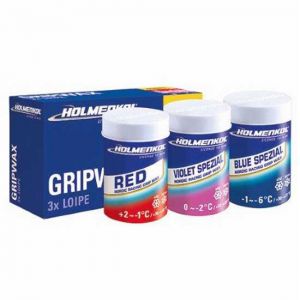 Prezzi Holmenkol cera 3Â xÂ loipeÂ grip 3x45 gr