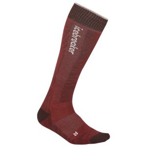 Prezzi Icebreaker merino ski+ light otc mountain contour calze da sci (s, rosso)