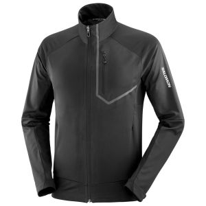 Prezzi Salomon gore-tex infinium windstopper pro jacket giacca sci di fondo uomo (m, nero/grigio)