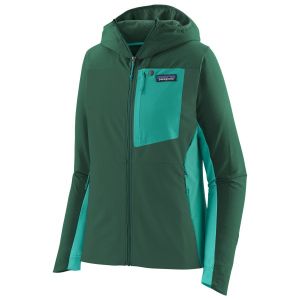 Prezzi Patagonia women\'s r1 crossstrata hoody giacca softshell donna (xl, verde)