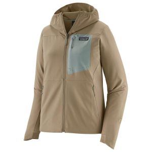 Prezzi Patagonia women\'s r1 crossstrata hoody giacca softshell (xs, beige)