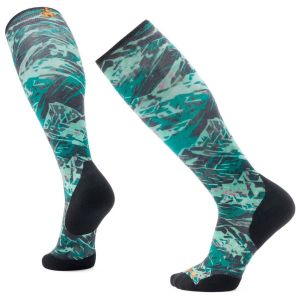 Prezzi Smartwool ski targeted cushion green slopes print otc socks calze da sci uomo (l, turchese)