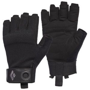 Prezzi Black diamond crag half-finger gloves guanti (l, nero)