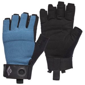 Prezzi Black diamond crag half-finger gloves guanti (m, nero/blu)