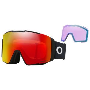 Prezzi Oakley line miner pro l s3 vlt 17% + s2 vlt 38% maschera da sci variopinto