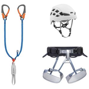 Prezzi Petzl kit via ferrata eashook set via ferrata (harness: 65-96 cm - helmet: 53-61 cm, multi)