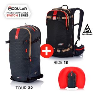 Prezzi Arva switch mixed bundle (ride 18 + tour 32) zaino da valanga 18/32 l