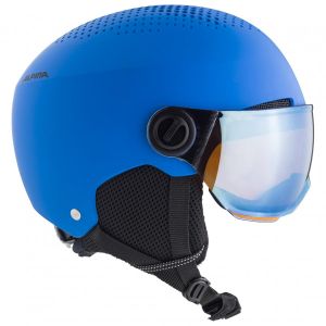 Prezzi Alpina kid\'s zupo visor quattroflex mirror lite s2 casco da sci bambini (51-55 cm, blu)