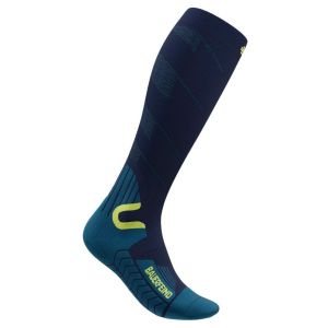 Prezzi Bauerfeind sports ski touring compression socks calze da sci (38-41 - s: 31-36 cm, blu)