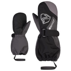 Prezzi Ziener laurus as mitten glove junior guanti (98, nero/grigio)