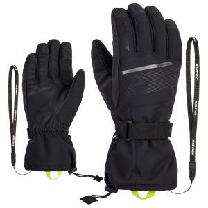 Prezzi Ziener gentian aquashield glove ski alpine guanti uomo (7, nero)