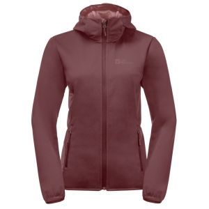 Prezzi Jack wolfskin women\'s windhain hoody giacca softshell (s, lilla/rosso)