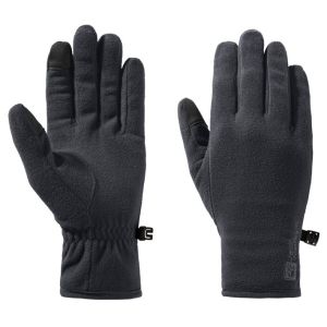 Prezzi Jack wolfskin real stuff glove guanti (s, nero/grigio)