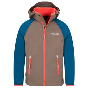 Prezzi Trollkids kids rondane zip off jacket xt giacca softshell (164, marrone)