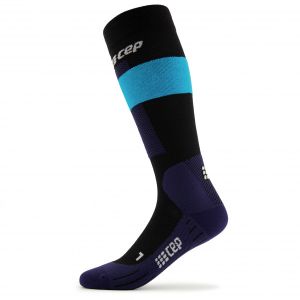 Prezzi Cep women\'s merino skiing socks tall calze da sci (ii, blu/nero)