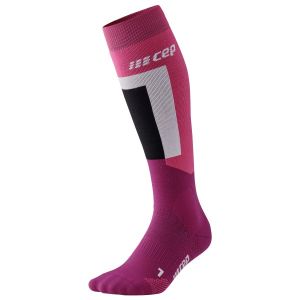 Prezzi Cep women\'s thermo compression socks skiing tall v3 calze da sci (ii, lilla)