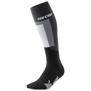 Prezzi Cep women\'s thermo compression socks skiing tall v3 calze da sci (ii, nero/grigio)