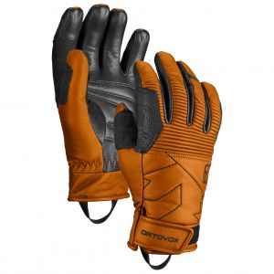 Prezzi Ortovox full leather glove guanti (s, marrone)