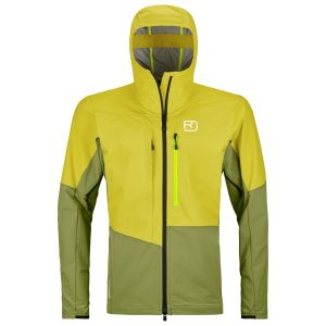 Prezzi Ortovox mesola jacket giacca da sci uomo (s, olivia/giallo)