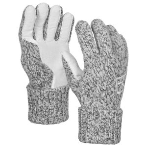 Prezzi Ortovox classic wool glove leather guanti uomo (xs, grigio)