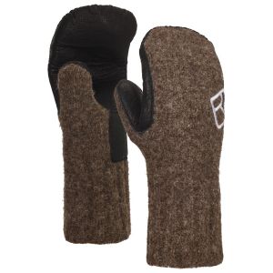 Prezzi Ortovox classic wool mitten leather guanti uomo (xs, marrone)