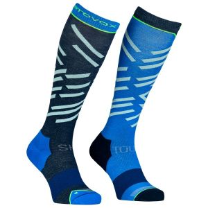 Prezzi Ortovox ski tour long socks calze da sci (39-41, blu)