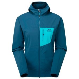 Prezzi Mountain equipment women\'s echo hooded jacket giacca softshell (8, blu)