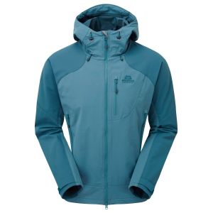 Prezzi Mountain equipment frontier hooded jacket giacca softshell (m, turchese)