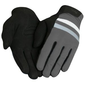 Prezzi Rapha brevet reflective gloves guanti (s, nero/grigio)