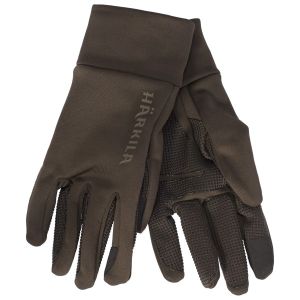 Prezzi Harkila power stretch gloves guanti uomo (l, marrone/nero)