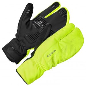 Prezzi Gripgrab ride windproof deep winter lobster gloves guanti (xs - 7, verde/nero)