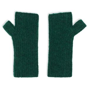 Prezzi Selfhood fluffy half-mittens guanti (one size, verde)