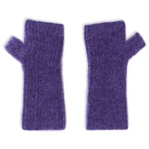 Prezzi Selfhood fluffy half-mittens guanti (one size, lilla)