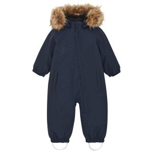 Prezzi Color kids baby\'s coverall with fake fur tuta outdoor bambini (104, blu)