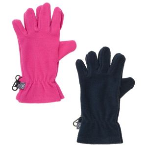 Prezzi Color kids kid\'s gloves fleece set guanti bambini (10-12 years, fuchsia/blu)