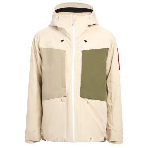 Prezzi The mountain studio 3l hybrid shell jacket giacca da sci uomo (l, beige)