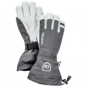 Prezzi Hestra army leather heli ski 5 finger guanti (6, grigio)