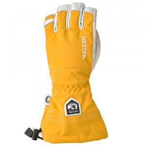 Prezzi Hestra army leather heli ski 5 finger guanti (6, arancione)