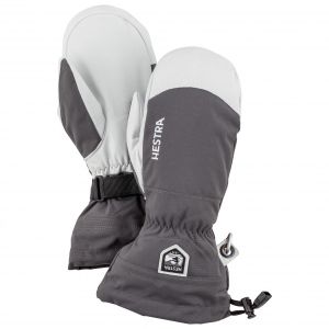 Prezzi Hestra army leather heli ski mitt guanti (6, grigio)