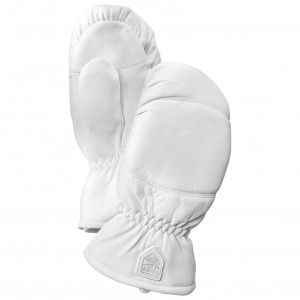 Prezzi Hestra leather box mitt guanti (6, grigio/bianco)