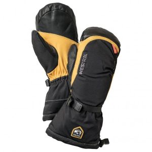 Prezzi Hestra army leather expedition mitt guanti (7, nero)