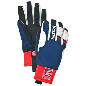 Prezzi Hestra windstopper race tracker 5 finger guanti (7, blu)