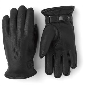 Prezzi Hestra deerskin lambskin guanti uomo (7, nero)