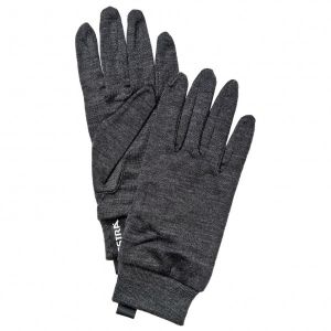 Prezzi Hestra merino wool liner active 5 finger guanti (5, grigio)