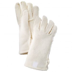 Prezzi Hestra wool pile/terry liner 5 finger guanti (7, beige)