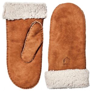 Prezzi Hestra sheepskin mitt guanti (6, arancione)