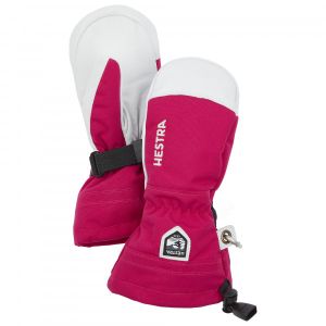 Prezzi Hestra kid\'s army leather heli ski mitt guanti (3, fuchsia)