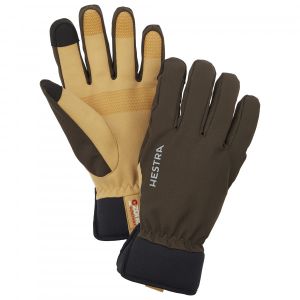 Prezzi Hestra czone contact glove 5 finger guanti (6, marrone)